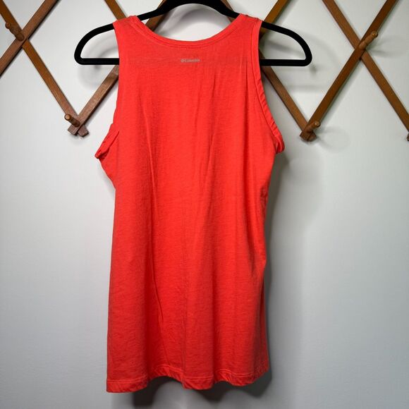 Columbia Womens Bluff Mesa Fitted Tank Top Lightweight Coral Orange Size‎ L NWOT - Picture 4 of 8